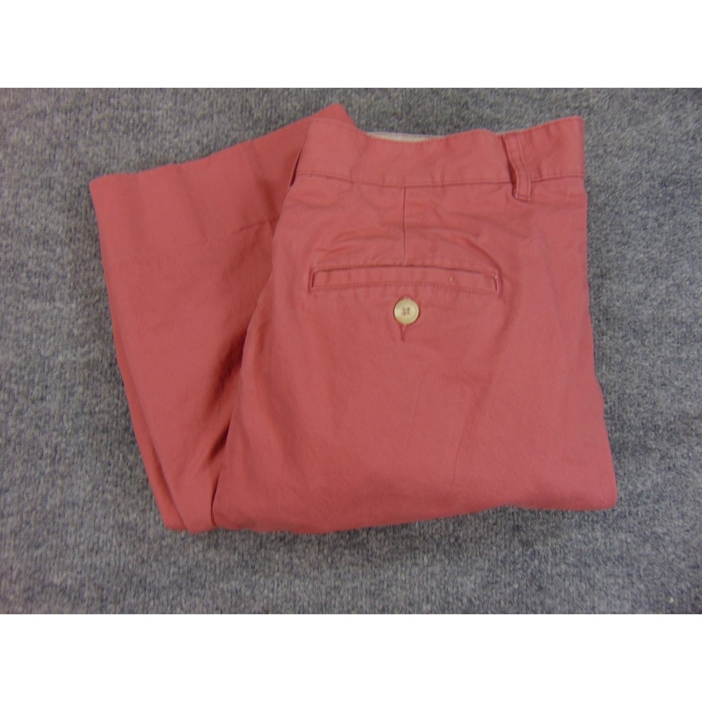 Bills Khakis Pants Mens 34x31 Red‎ Chino Straight Fit Flat Front Made in USA